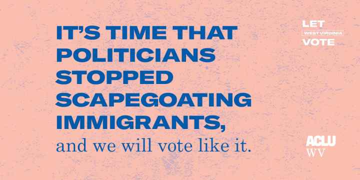 It's time that politicians stopped scapegoating immigrants, and we will vote like it.