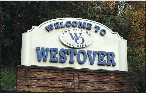 Photo of a sign reading Welcome to Westover 