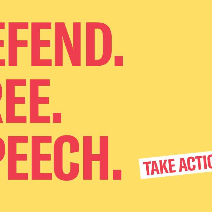 Defend Free Speech. 