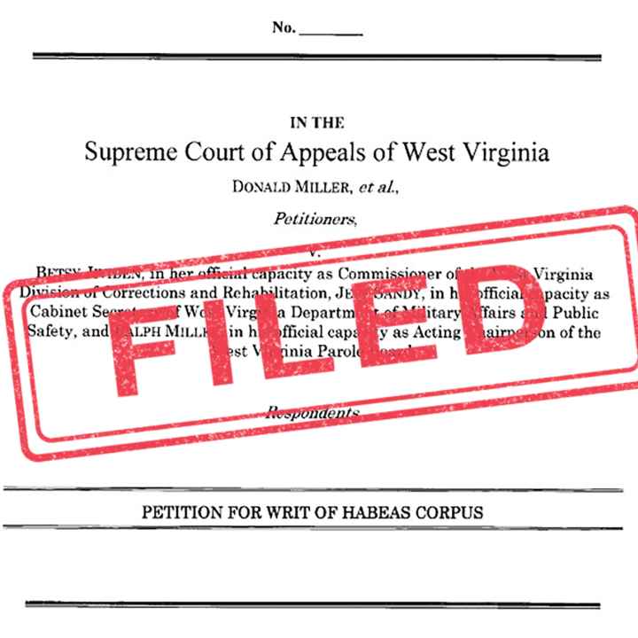 A copy of the habeas petition with "FILED" stamped over it in red ink