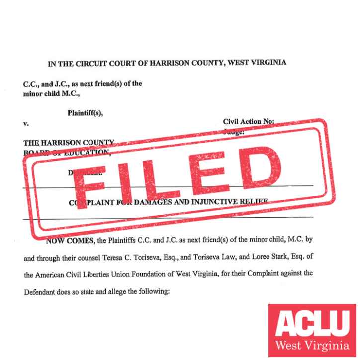 FILED stamped over legal complaint 