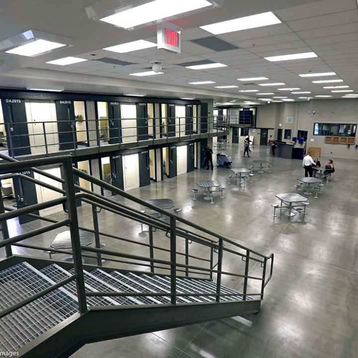 Interior of a prison